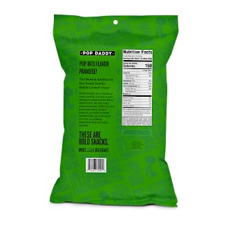 Pop Daddy Flavored Popcorn Gourmet, Dill Pickle Flavor Popped Popcorn, Hand Seasoned Ruby Red Kernels, Gluten Free Healthy Popcorn Snacks, 5oz Individual Bags, 3 Pack