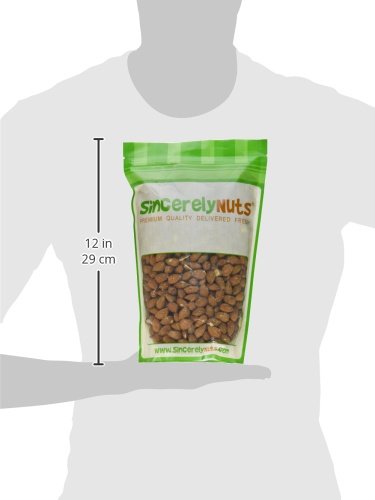 Sincerely Nuts Natural Raw Whole Almonds, Unsalted, No Shell Healthy Low Sodium Snack Plant Protein Kosher, Vegan, Gluten Free Bulk 2 (LB) Bag