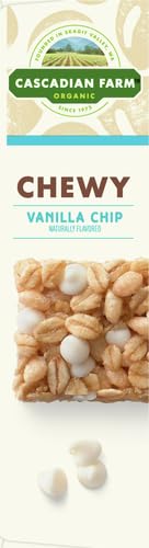 Cascadian Farm Organic Vanilla Chip Chewy Granola Bars, 6 Bars, 7.4 oz. (Pack of 4)