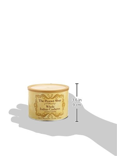 The Peanut Shop of Williamsburg Salted Cashews, 18 Ounce (81356)