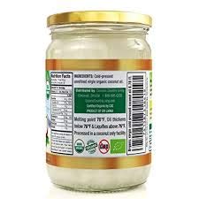 Organic Extra Virgin Coconut Oil - Unrefined Organic Cold Pressed | Ideal For Hair, Skin, Cooking, Body Massage, Beauty and Oil Pulling| Keto & Paleo Cooking Oil - 16.91 oz Coconut oil in Glass Jar