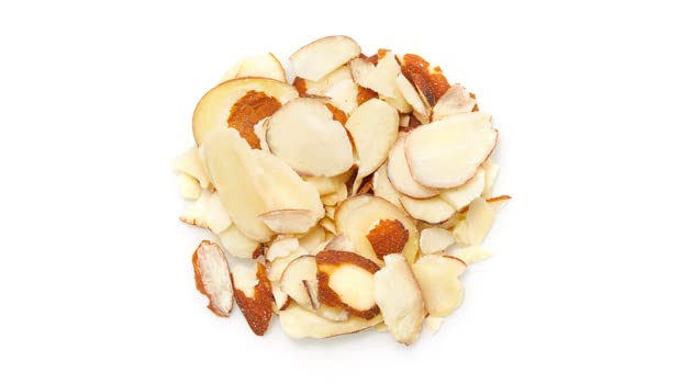 Yupik Sliced California Almonds With Skins, 2.2 lb, Unblanched, Gluten-Free, Kosher, Raw, Good Source Of Protein, Fiber, Iron & Calcium, Low In Carb, Pack of 1