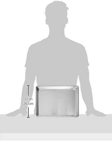New Star Foodservice Commercial-Grade 18-Gauge Aluminum Sheet Pan/Bun Pan (9 L x13 W x1 H (Quarter Size) Pack of 12)