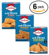 Louisiana Fish Fry Products Louisiana Fish Fry, Air Fry Variety Gift Pack - Chicken, Fish & Pork - 5 oz (Pack of 6)
