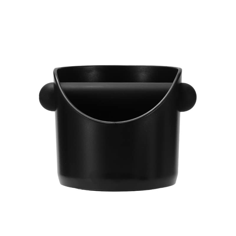 Coffee Knock Box, 4.6 in, Barista Style Espresso Grounds Knock Box, Removable Plastic Knock Rod