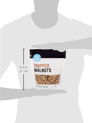 Amazon Brand - Happy Belly Chopped Walnuts, 16 Ounce