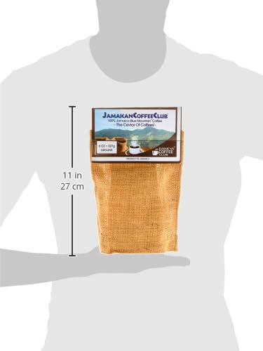 JamaicanCoffeeClub 100% Jamaican Blue Mountain Coffee Ground ??RG 8oz Fresh Roasted Beans, Smooth Bold Flavor, Premium Coffee from Jamaica, Medium Grind ??Rich Taste Gourmet Blend