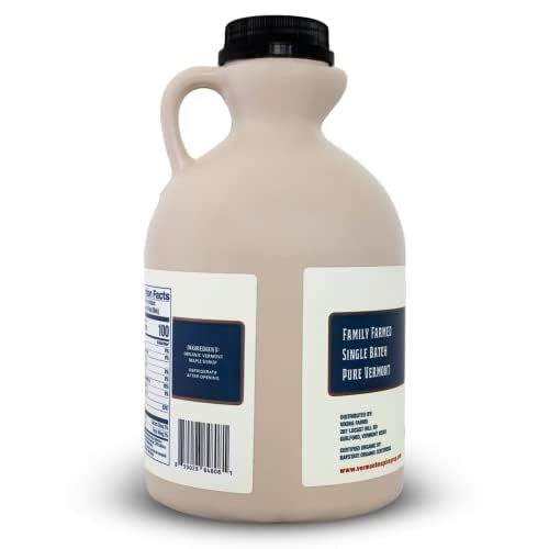 Vermont Maple Syrup - 32 oz Grade A, Golden Delicate Organic Maple Syrup - 100% Pure and Authentic Maple Syrup for Pancakes, Waffles and More - Nut free, Gluten Free, Vegan, Paleo