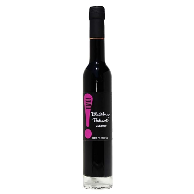 OMG! Oils: Balsamic Vinegar | Perfect for Dipping, Marinades, Glazing and Topping! (Blackberry Balsamic Vinegar, 375ml/12.7oz)??,<div>