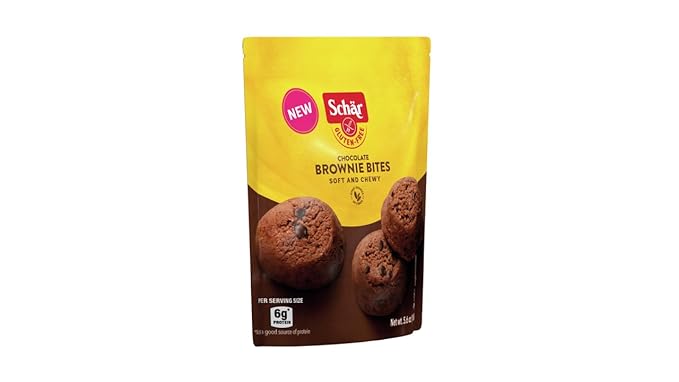 Schär Gluten-Free Chocolate Brownie Bites, 8-Pack ??Crispy Wafer Center, Smooth Premium Chocolate, Non-GMO, No Artificial Preservatives, Perfect Snack or Dessert