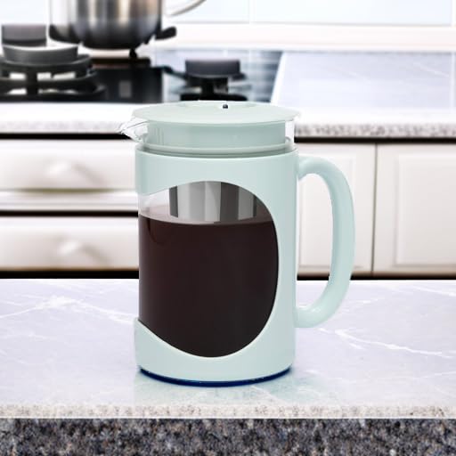 Primula Burke Deluxe Cold Brew Iced Coffee Maker, Comfort Grip Handle, Durable Glass Carafe