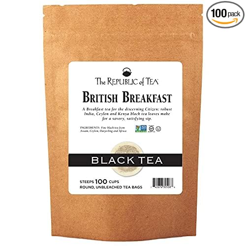 The Republic of Tea - British Breakfast Black Tea Super Refill - 100 Tea Bags