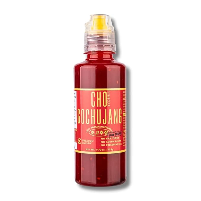 K Kurious Pantry Chogochujang, Korean Red Chili Paste with Vinegar, Sauce, Condiment, Dressing, Dip, No Flour, No Added Sugar, No Preservatives, 9.7oz