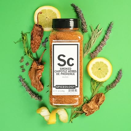Spiceology ??Smoked Chipotle Herbs de Provence Seasoning ??Bold French-Inspired Blend with Smoky Chipotle & Herbs ??Gourmet Spice Rub for Poultry, Pork, Veggies & More ??16 oz