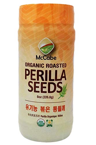 McCabe Organic Roasted Perilla Seeds - Perilla Seeds Organic | Rich with Fiber & Minerals | USDA and CCOF Certified | Packed in USA | 8oz Pack of 3