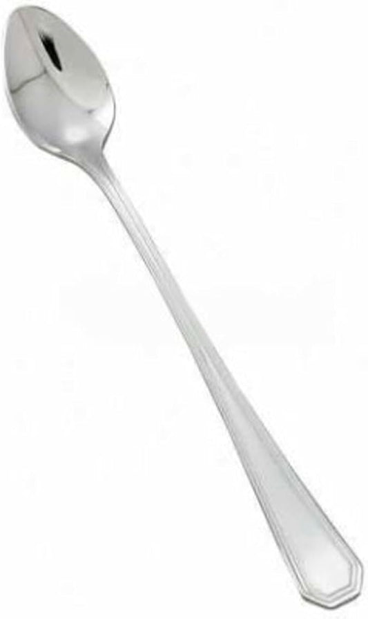 Winco 12-Piece Victoria Iced Teaspoon Set, 18-8 Stainless Steel,Silver