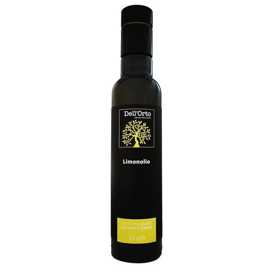 Dell'Orto Limonolio Lemon Olive Oil Extra Virgin (250ml) | Amalfi Coast Lemons, Cold Pressed