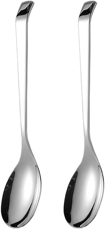 Serving Spoons,SUS 304 Stainless Steel Buffet & Banquet Style Serving Utensils (Set of 2)
