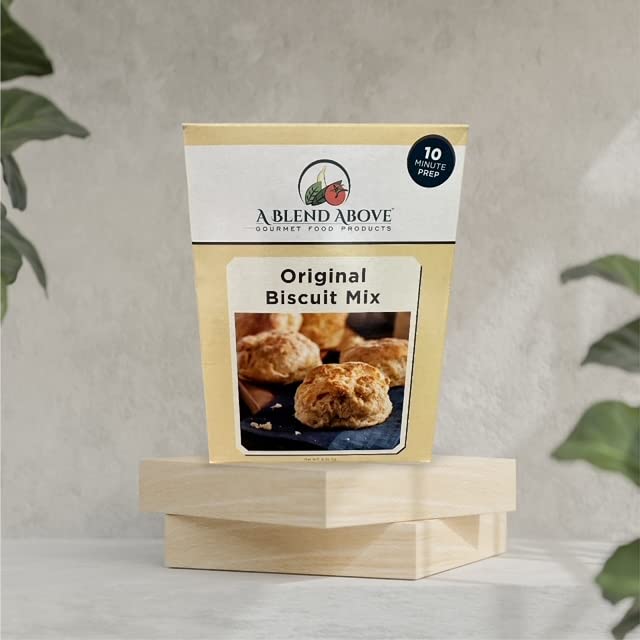 A Blend Above Original Biscuit Mix Reinvented - Bake It Easy, Fluffy Biscuit Mix Just Add Water - Perfect Homemade Treat, Dinner Biscuits, Breakfast Biscuits, Biscuits & Gravy - Easy to Make, Makes 10 Biscuits