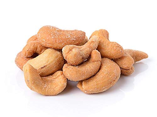 Dry Roasted Cashews Himalayan Salted (4 Lbs.) - Baked in Small Batches for Added Freshness - Oven Roasted to Perfection without Oil - Farm Fresh Nuts Brand