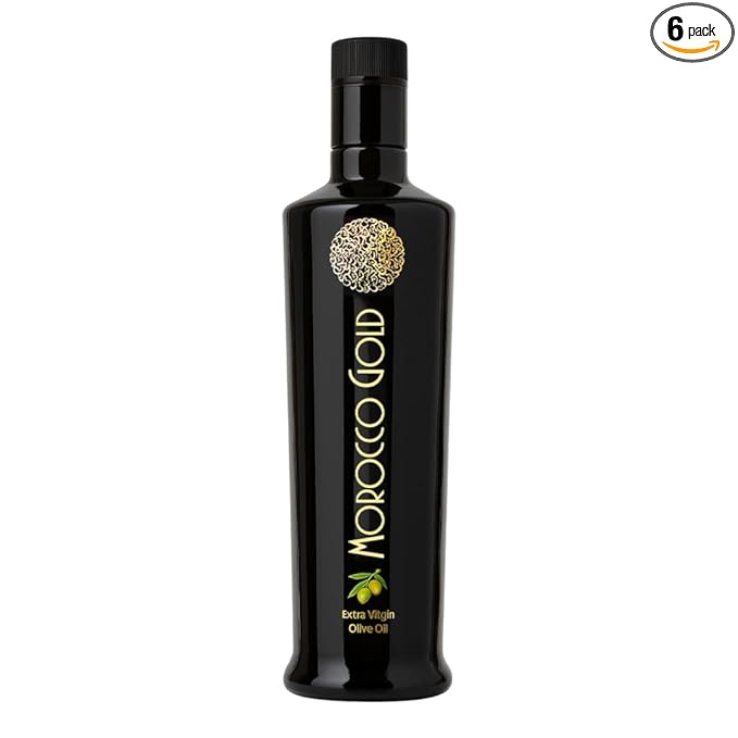 Morocco Gold Single Estate Extra Virgin Olive Oil, Unfiltered, Unblended, High in Polyphenols, Pure & Natural, 6 x 500ml (6 Bottles For The Price Of 5)