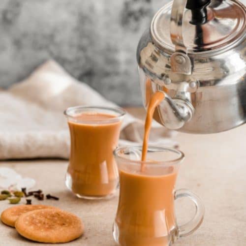 CENVEL® Karak Chai Sweetened | Premium Instant Karak Tea – Natural, Instant Indian Chai | 8 Sachets (Pack of 1)