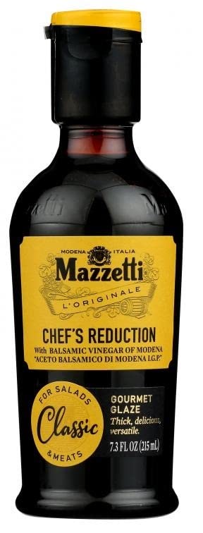 Mazzetti Classic Balsamic Vinegar Glaze of Modena PGI | Thick & Rich | Perfect for Salads, Meats, Vegetables | 7.3 Ounce Bottle (Pack of 1)