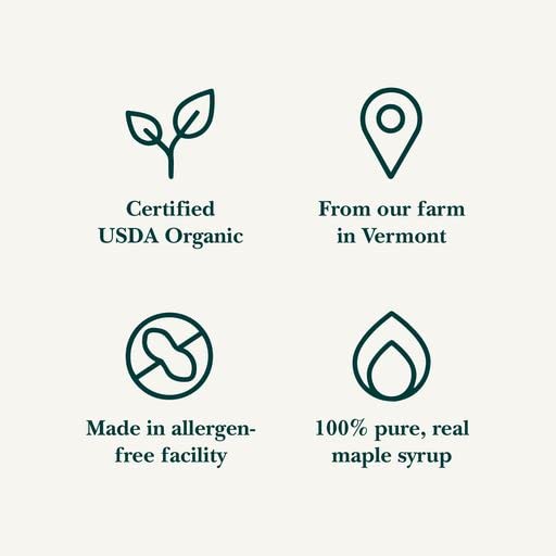 Vermont Maple Syrup - 32 oz Grade A, Amber Rich Organic Maple Syrup - 100% Pure and Authentic Maple Syrup for Pancakes, Waffles and More - Nut free, Gluten Free, Vegan, Paleo