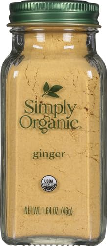 Simply Organic Ground Ginger Root, 1.64 Ounce, Non ETO, Non Irradiated, Non GMO, Complements Both Sweet & Savory Dishes (Pack of 2)