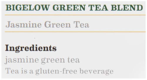 Bigelow Green Tea with Jasmine 28-Count Boxes (Pack of 6) Premium Bagged Jasmine Scented Green Tea Antioxidant-Rich All Natural Medium-Caffeine Tea in Individual Foil-Wrapped Bags