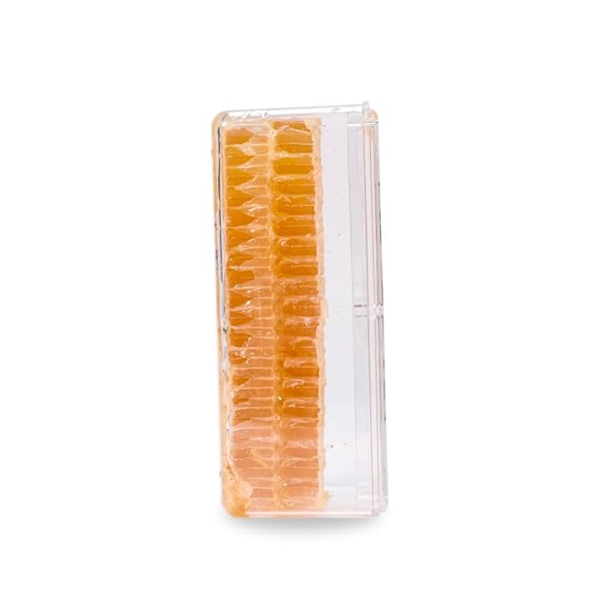 100% Raw Edible Honeycomb by Pure Southern Honey [7 oz] - Authentic, USA - Made - Unheated - Non - GMO, Unsweetened, All-Natural