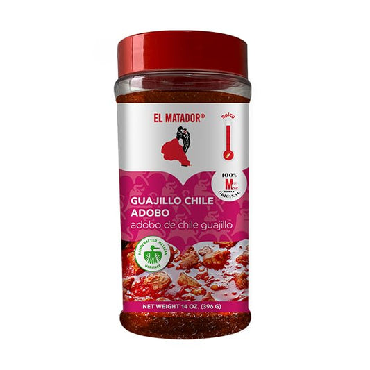El Matador Guajillo Chile Adobo, Authentic Mexican Paste Marinade & Seasoning, 14 oz