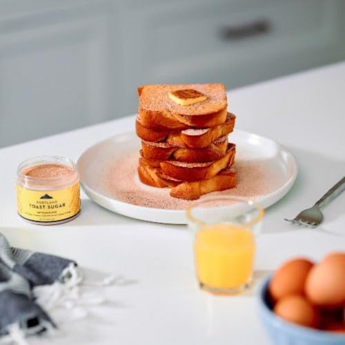 Portland Salt Co. Toast Sugar Spice Blend w/Vanilla Sugar, Cinnamon & Sea Salt ??Signature All-Purpose Seasoning, Breakfast or Dessert Rub - Non-GMO, 4 Oz (Pack of 1)