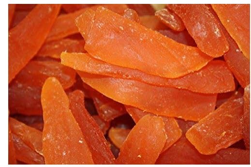 Farm Fresh Nuts Dried Papaya Fruit Snacks 5 Lb Bag – Papaya Strips for Snacking, Desserts, Baking – Safely Sealed Bag for Prolonged Freshness – Delicious Tropical Taste