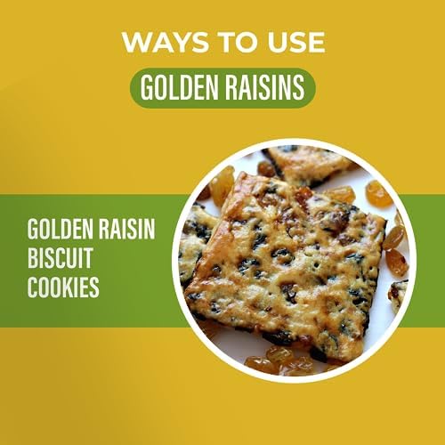 Amrita Golden Raisins 2 lb | No Added Sugar, Naturally Sweet, Gluten Free Dried Sultanas, Kishmish | Packed Fresh in Resealable Bags | Yellow and White Raisins, Vegan Snacks, Healthy Snacks