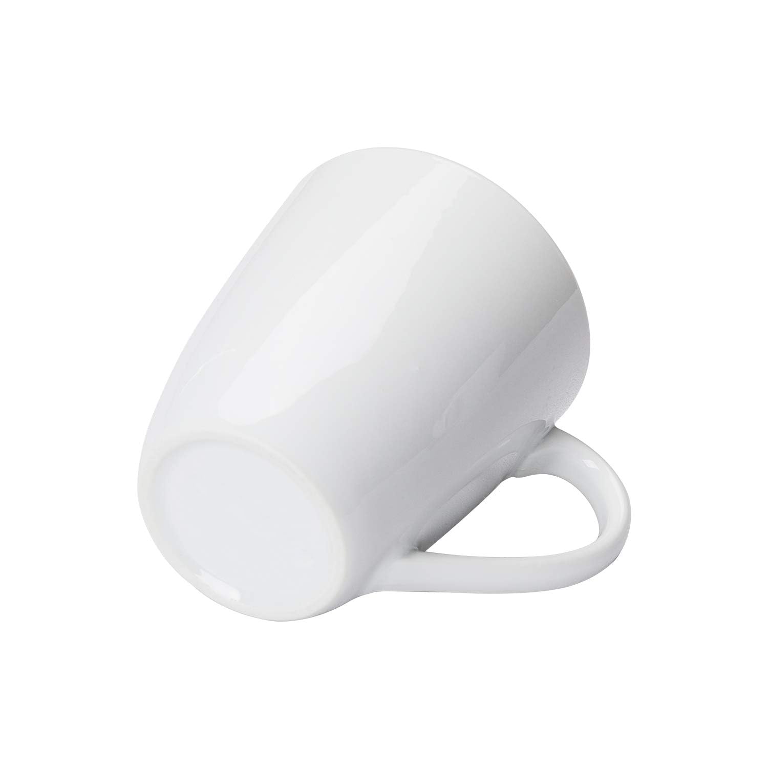 Amazon Basics Porcelain Heat Resistant Coffee Mugs, Microwave and Oven Safe, 12 oz, White, 12 Count