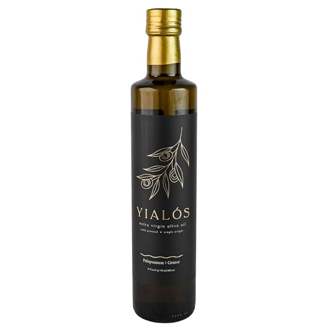 Yialós Extra Virgin Olive Oil from Greece ??2025 NYIOOC Winner | Small Batch, Single Estate, 100% Koroneiki | Cold Pressed, High Polyphenols | 500 mL Glass Bottle