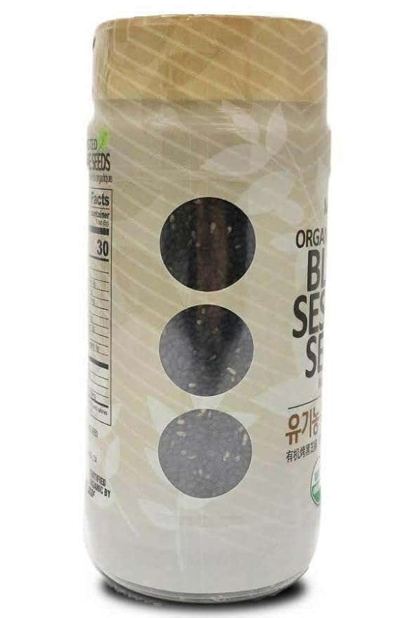 McCabe Organic Roasted Black Sesame, 8oz (2 Packs), USDA Organic Certified, CCOF Certified Organic, Roasted & Packed in USA