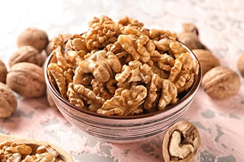 Walnuts - Shelled California - Dry Roasted Himalayan Salted Walnuts - Great Source of Omega 3 and Tons of Other Healthy Nutrients- Super Crunchy - (1 LB) - Farm Fresh Nuts Brand