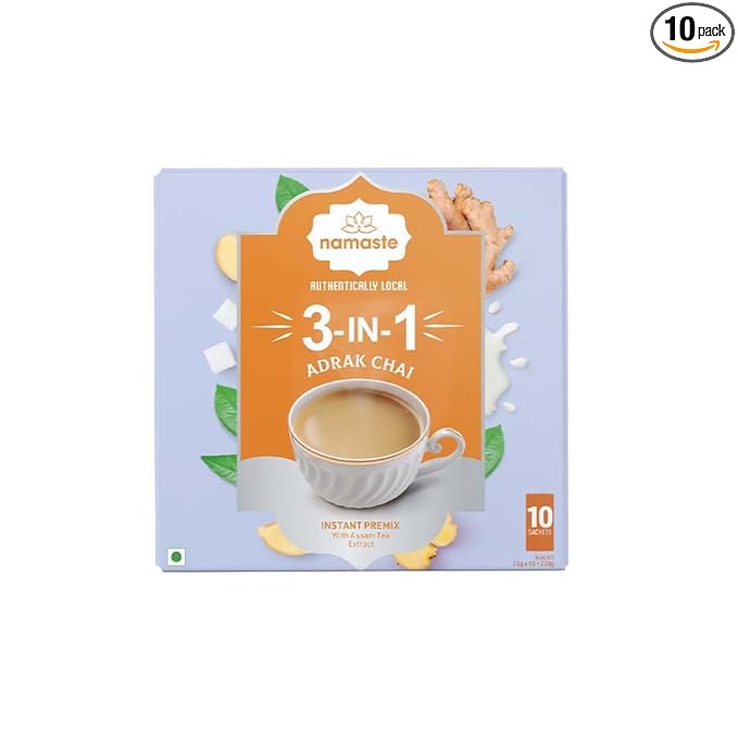 Namaste Chai Instant Ginger Chai Premix Tea 22g x 10 Sachet