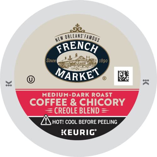French Market Coffee & Chicory Medium-Dark Roast Single Serve Coffee Pods, 12ct Box (Pack of 3)