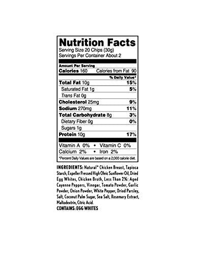 WILDE Buffalo Protein Chips, Thin and Crispy, High Protein, Keto Friendly, Made with Real Ingredients, 2.25oz Bags (Pack of 8)??,<div>