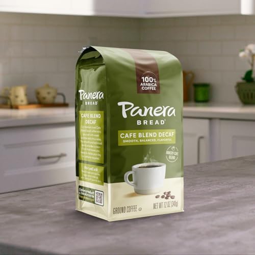 Panera Cafe Blend Decaf 12oz Ground Coffee (Pack of 6)