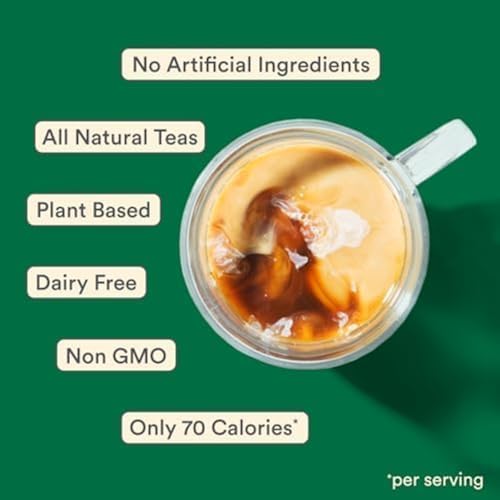 STASH Apple Blossom Latte Concentrate - Barista Style Caffeinated Latte Tea Beverage - Crafted in Oregon - Plant Based and Dairy-Free, Serve Hot or Iced, 32 fl oz (Pack of 6)