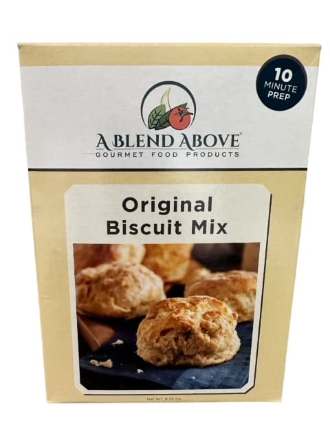 A Blend Above Original Biscuit Mix Reinvented - Bake It Easy, Fluffy Biscuit Mix Just Add Water - Perfect Homemade Treat, Dinner Biscuits, Breakfast Biscuits, Biscuits & Gravy - Easy to Make, Makes 10 Biscuits