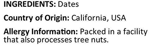 Anna and Sarah Pitted California Deglet Noor Dates in Resealable Bag, 2 lbs 1 Pack