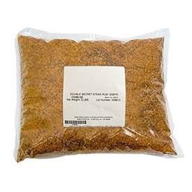 Big Poppa’s Double Secret Steak Rub — Award Winning Beef Rub — Gluten-Free Spice Mix — Dry Rubs for Smoking and Grilling with Sea Salt (5Lb Bag)