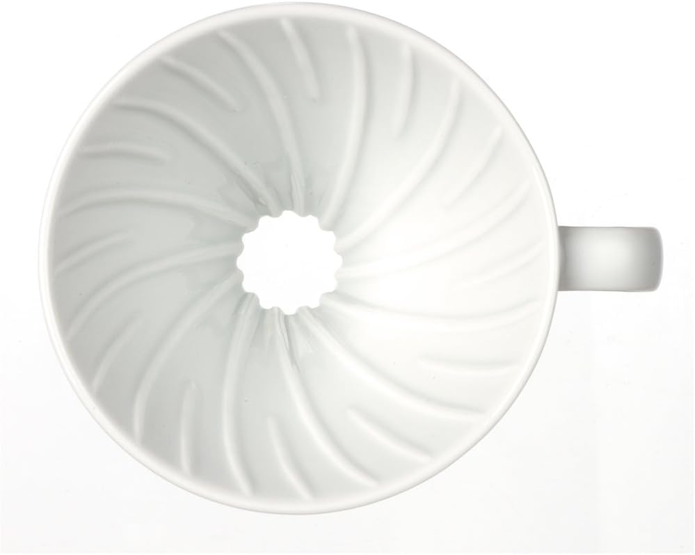Hario V60 Coffee Pour Over Kit Bundle Set - Comes with Ceramic Dripper, Range Server Glass Pot