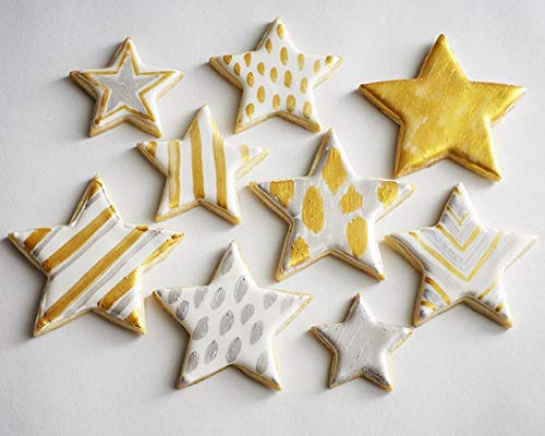 Luster Dust - Super Gold (4g 1x Jar) | Edible Vegan Dust & Paint for Cake Decorating, Ice Cream, Desserts, Cocktails and Beverages by Bakell