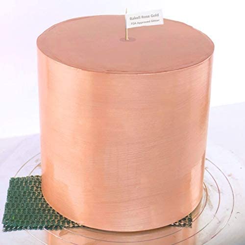 Luster Dust - Rose Gold (4g 1x Jar) | Edible Vegan Dust & Paint for Cake Decorating, Ice Cream, Desserts, Cocktails and Beverages by Bakell
